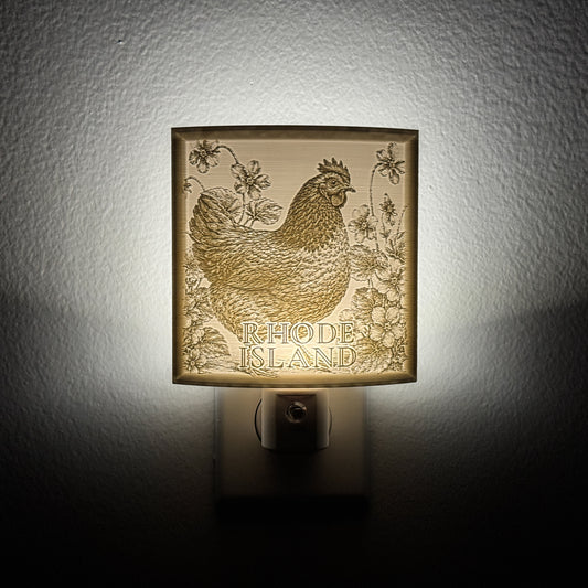 Rhode Island State Bird & Flower Nightlight