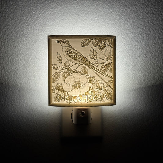 Oklahoma State Bird & Flower Nightlight
