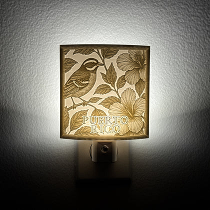 Puerto Rico Bird & Flower Nightlight