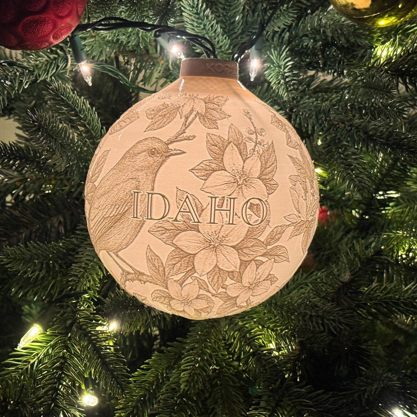 Idaho State Bird & Flower Ornament