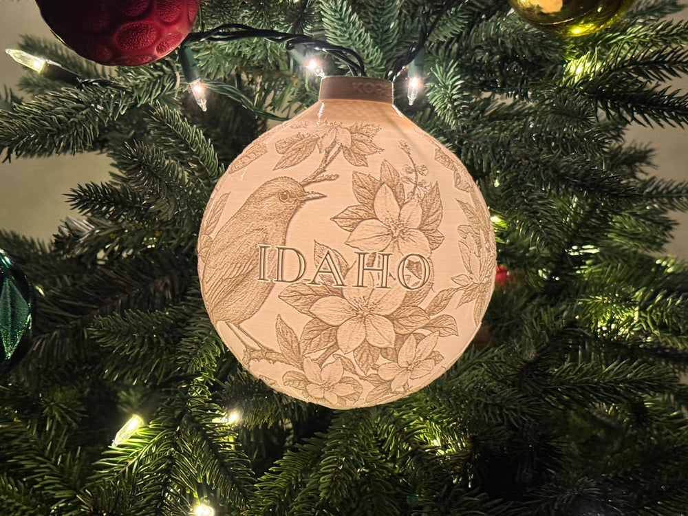 Idaho State Bird & Flower Ornament