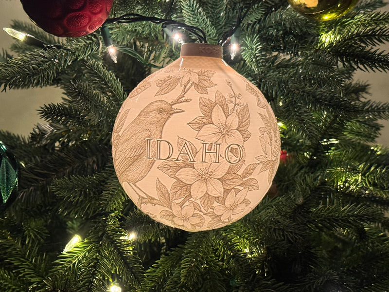 Idaho State Bird & Flower Ornament