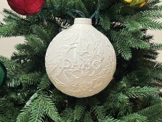 Idaho State Bird & Flower Ornament