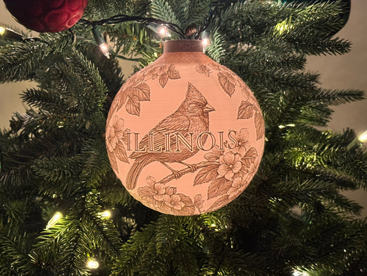 Illinois State Bird & Flower Ornament