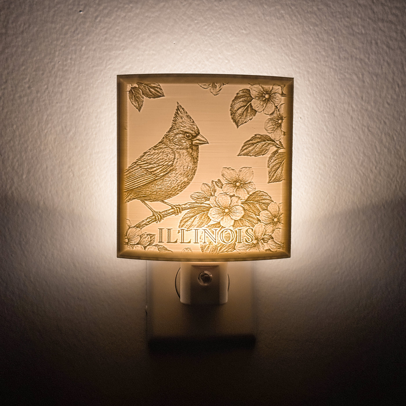 Illinois State Bird & Flower Nightlight