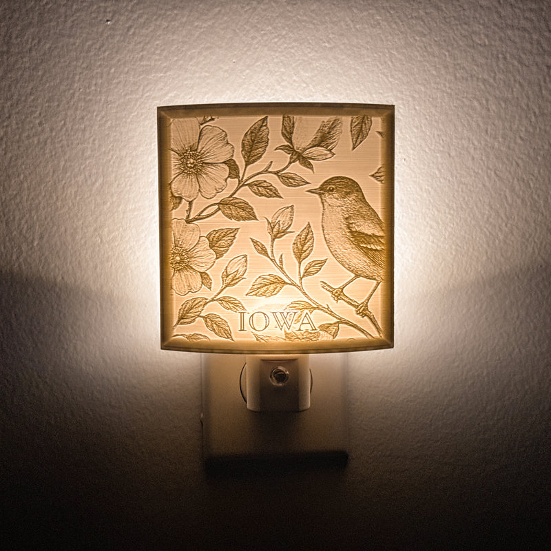 Iowa State Bird & Flower Nightlight