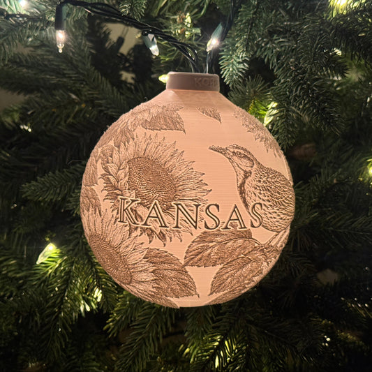 Kansas State Bird & Flower Ornament