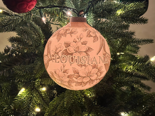 Louisiana State Bird & Flower Ornament