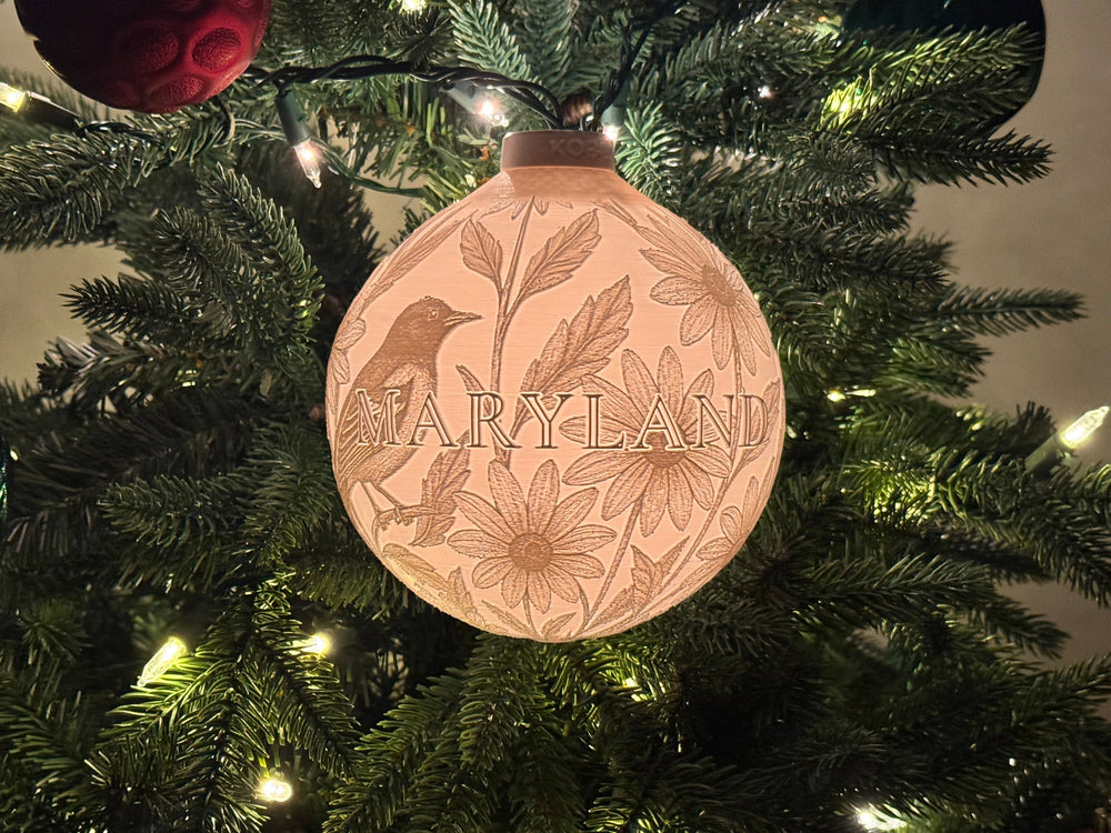 Maryland State Bird & Flower Ornament