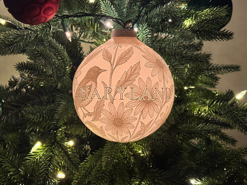 Maryland State Bird & Flower Ornament