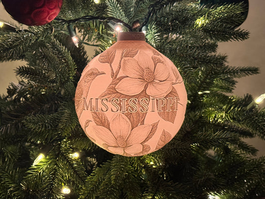 Mississippi State Bird & Flower Ornament