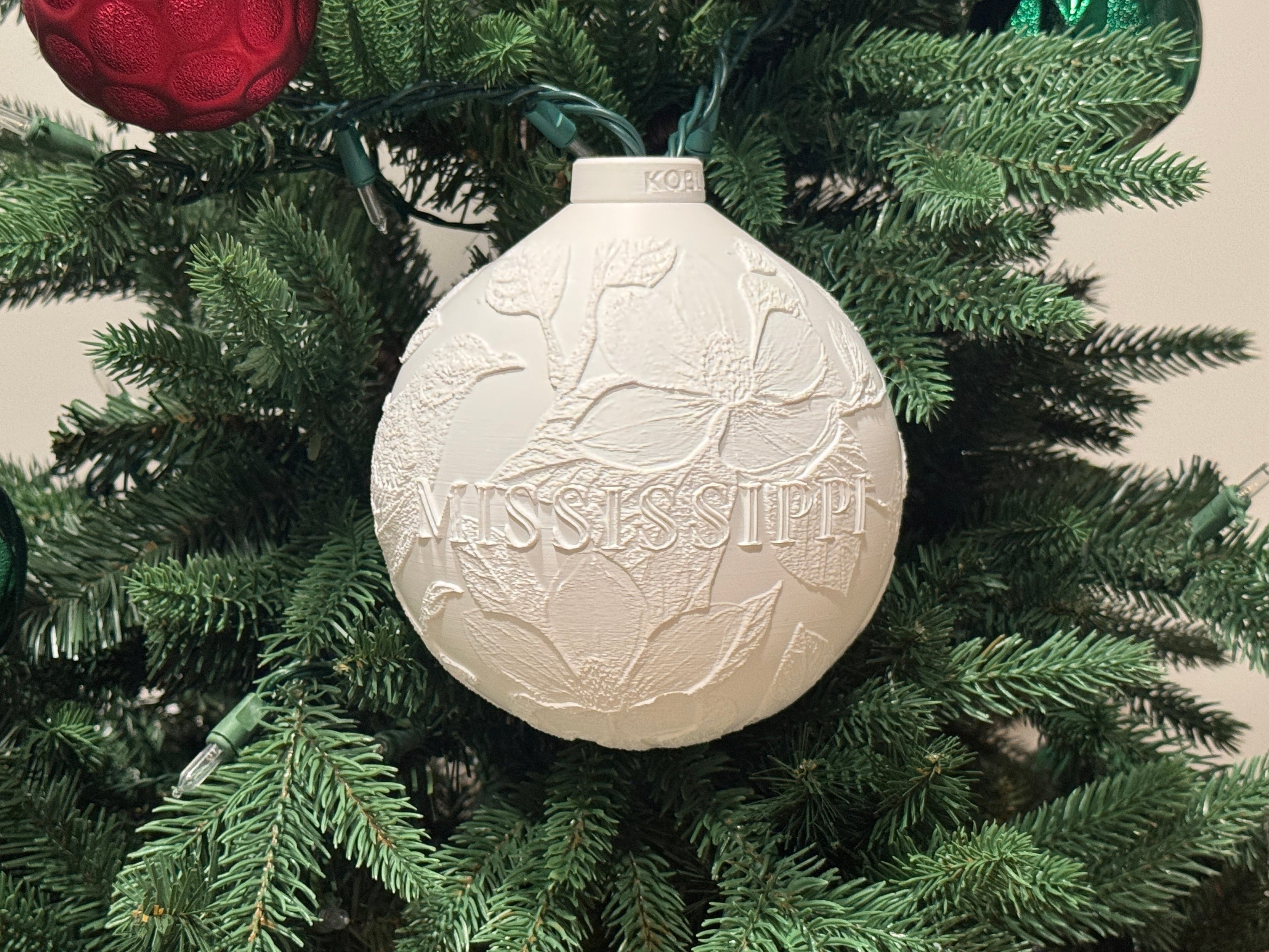 Mississippi State Bird & Flower Ornament – KOBLO LLC