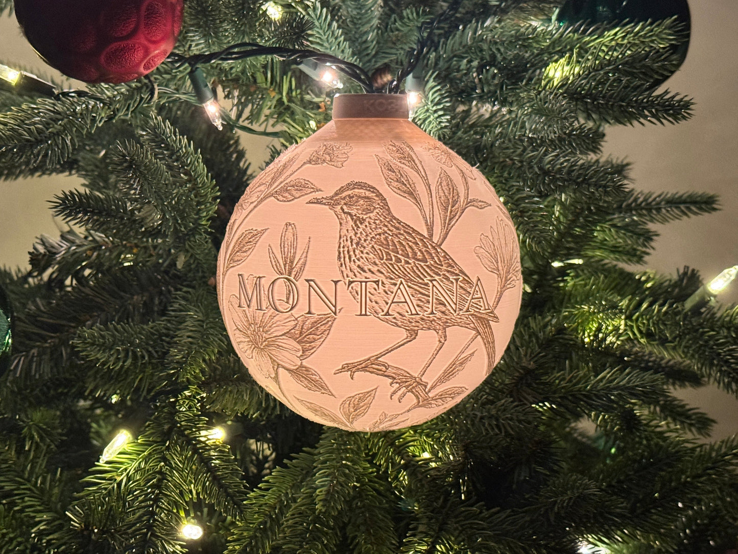 Montana State Bird & Flower Ornament