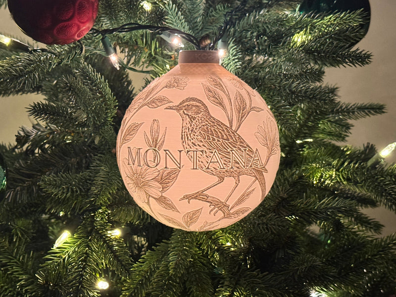 Montana State Bird & Flower Ornament