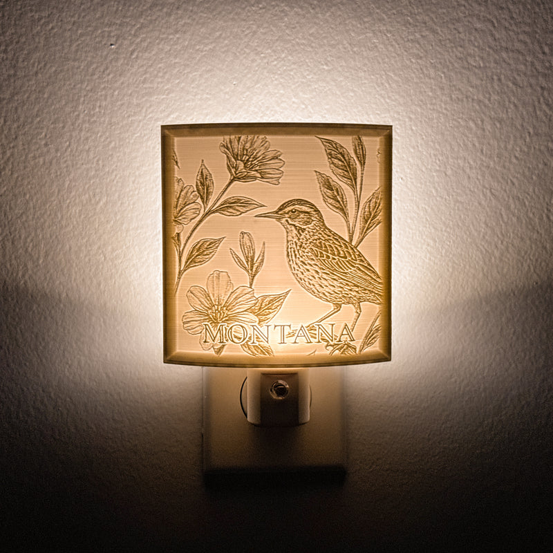 Montana State Bird & Flower Nightlight