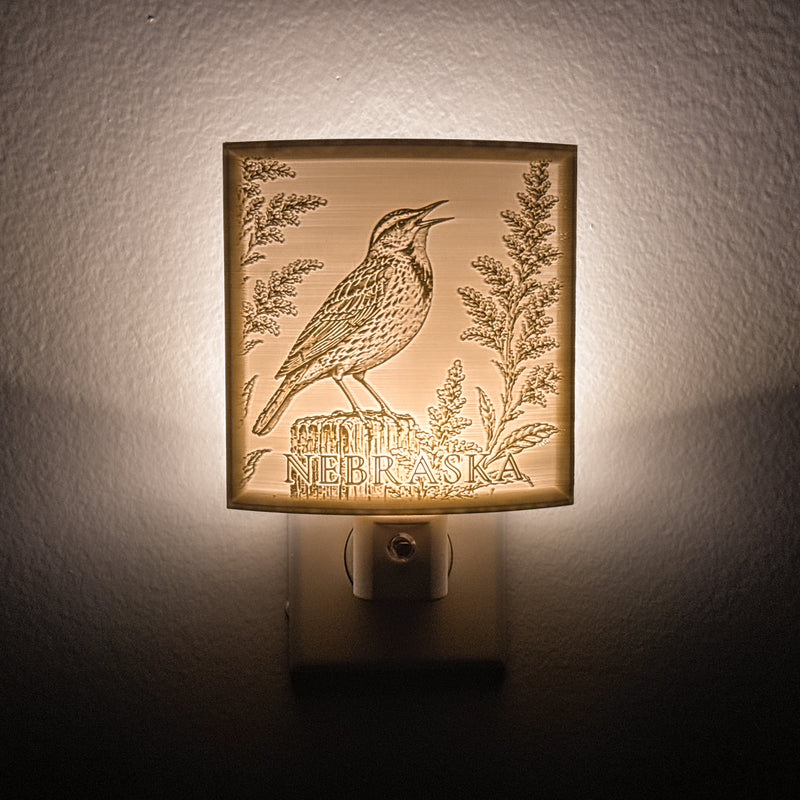 Nebraska State Bird & Flower Nightlight