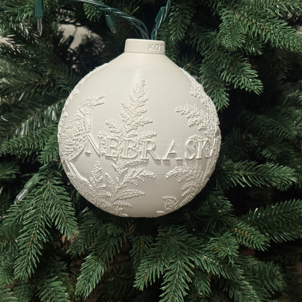 Nebraska State Bird & Flower Ornament