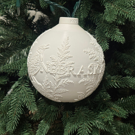 Nebraska State Bird & Flower Ornament