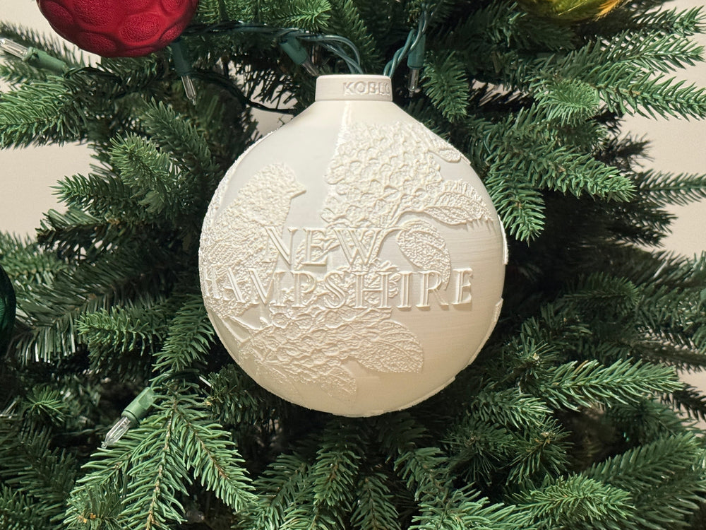 New Hampshire State Bird & Flower Ornament