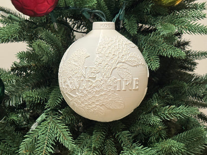 New Hampshire State Bird & Flower Ornament