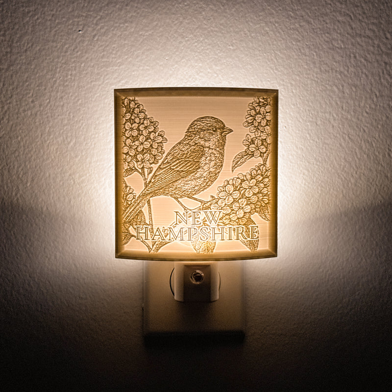 New Hampshire State Bird & Flower Nightlight