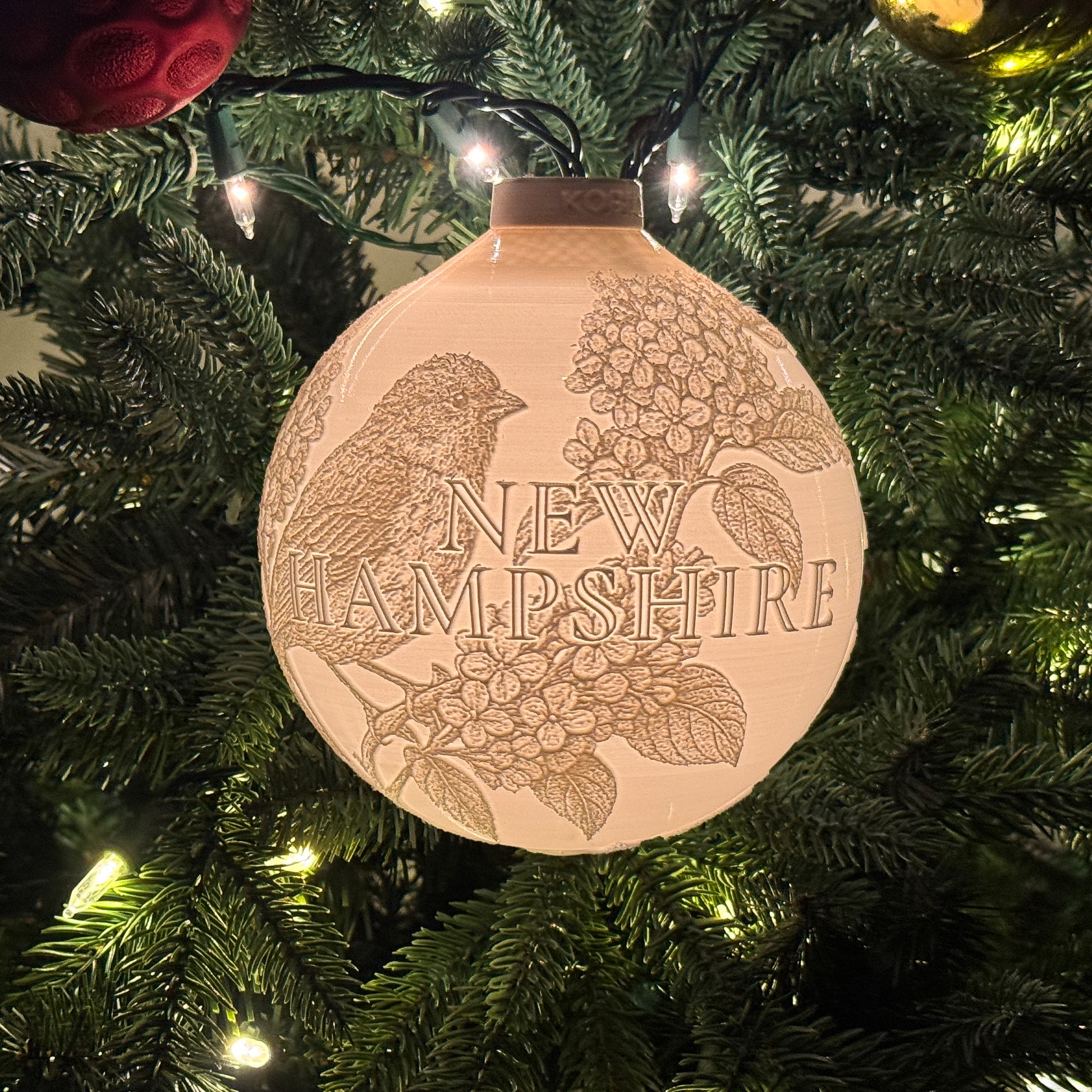 New Hampshire - Ornament On