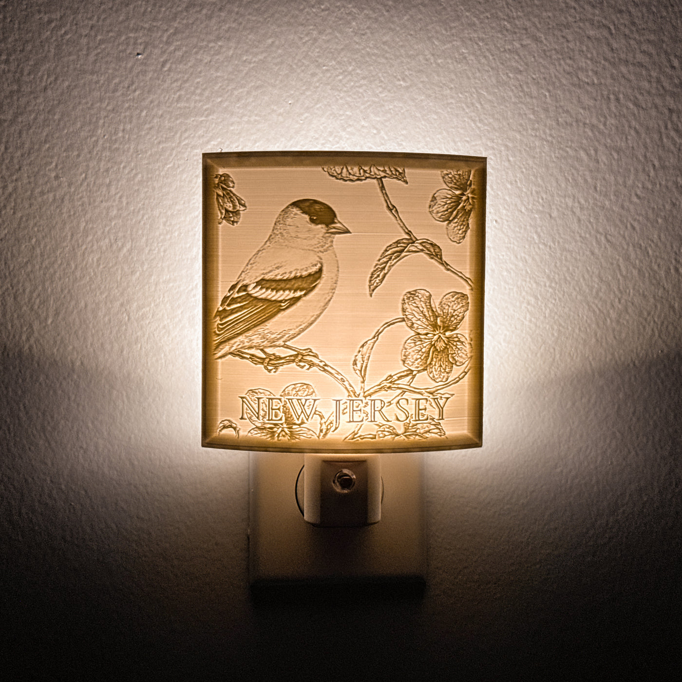 New Jersey State Bird & Flower Nightlight