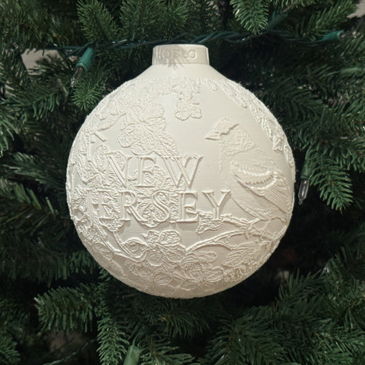 New Jersey State Bird & Flower Ornament