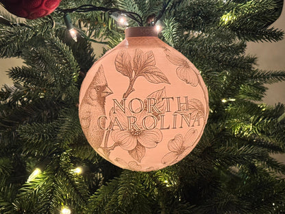 North Carolina State Bird & Flower Ornament