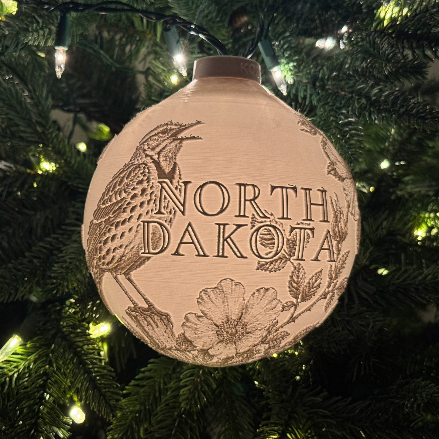 North Dakota - Ornament On