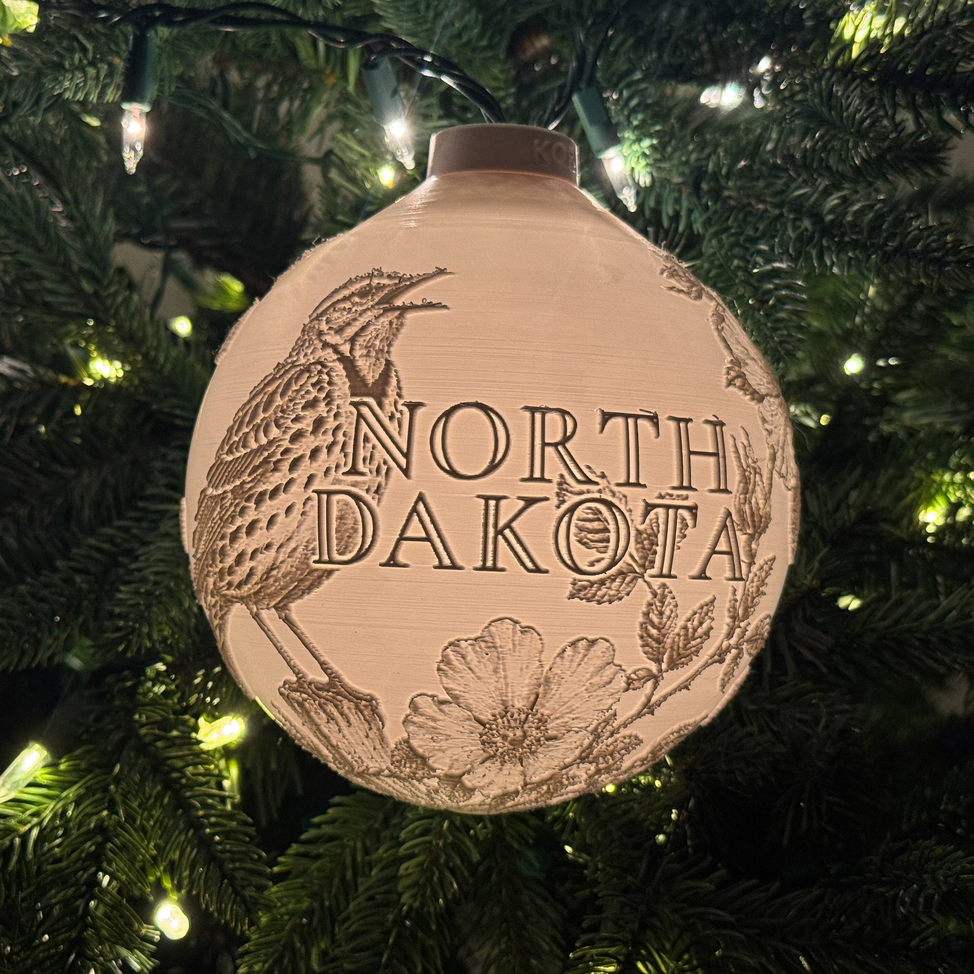 North Dakota - Ornament On