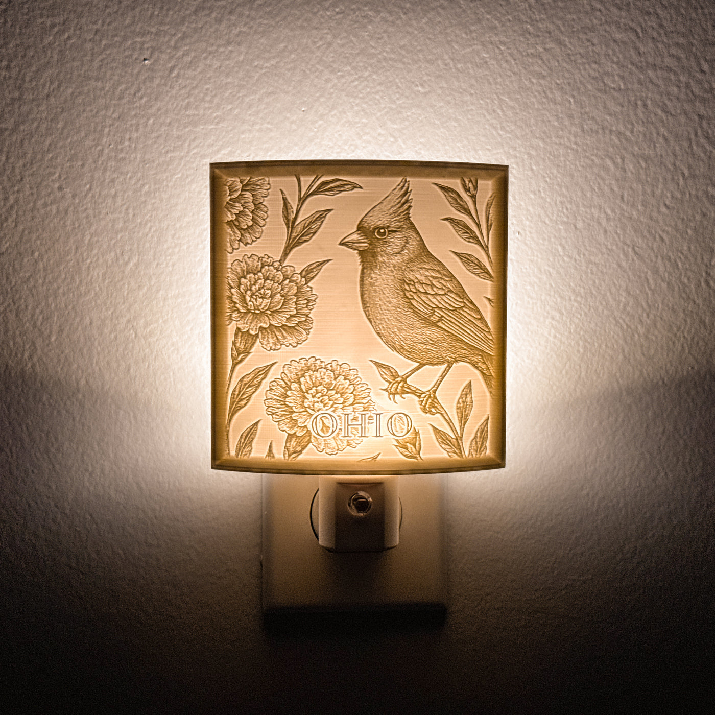 Ohio State Bird & Flower Nightlight