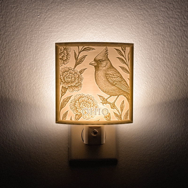 Ohio State Bird & Flower Nightlight