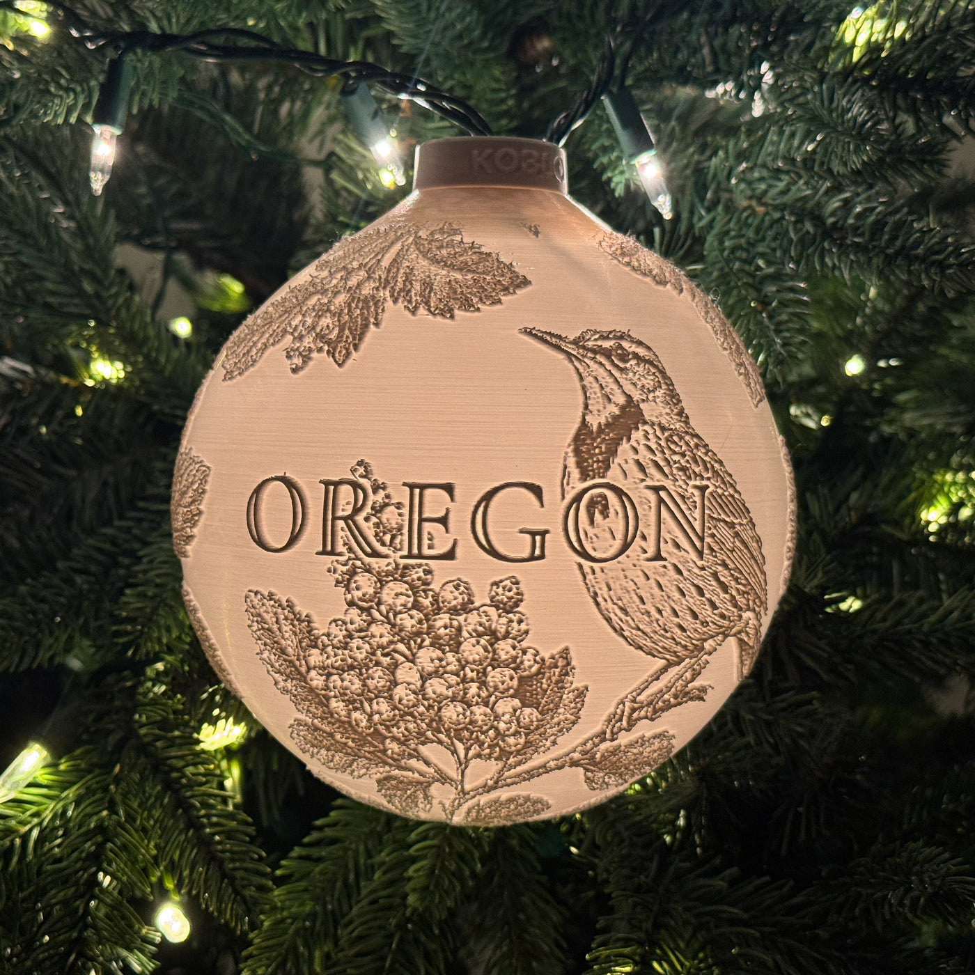 Oregon State Bird & Flower Ornament