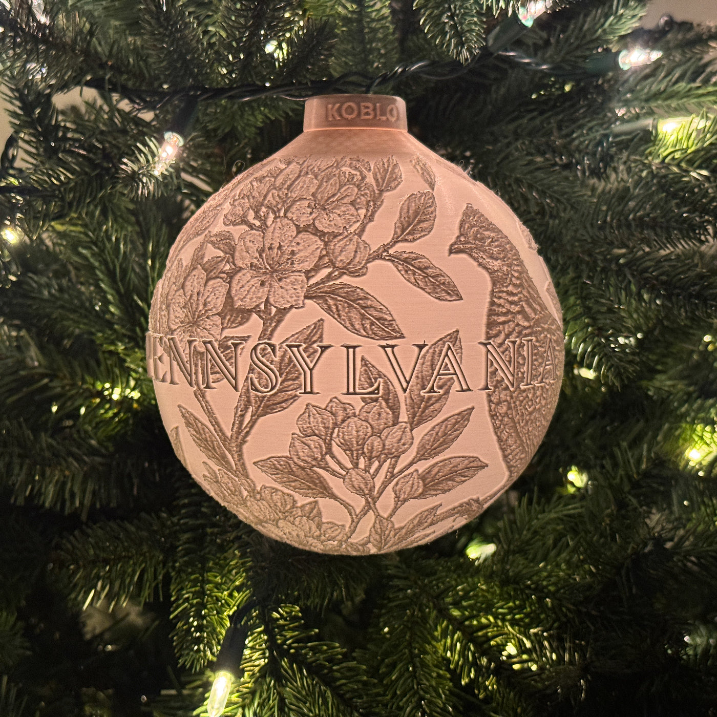 Pennsylvania State Bird & Flower Ornament