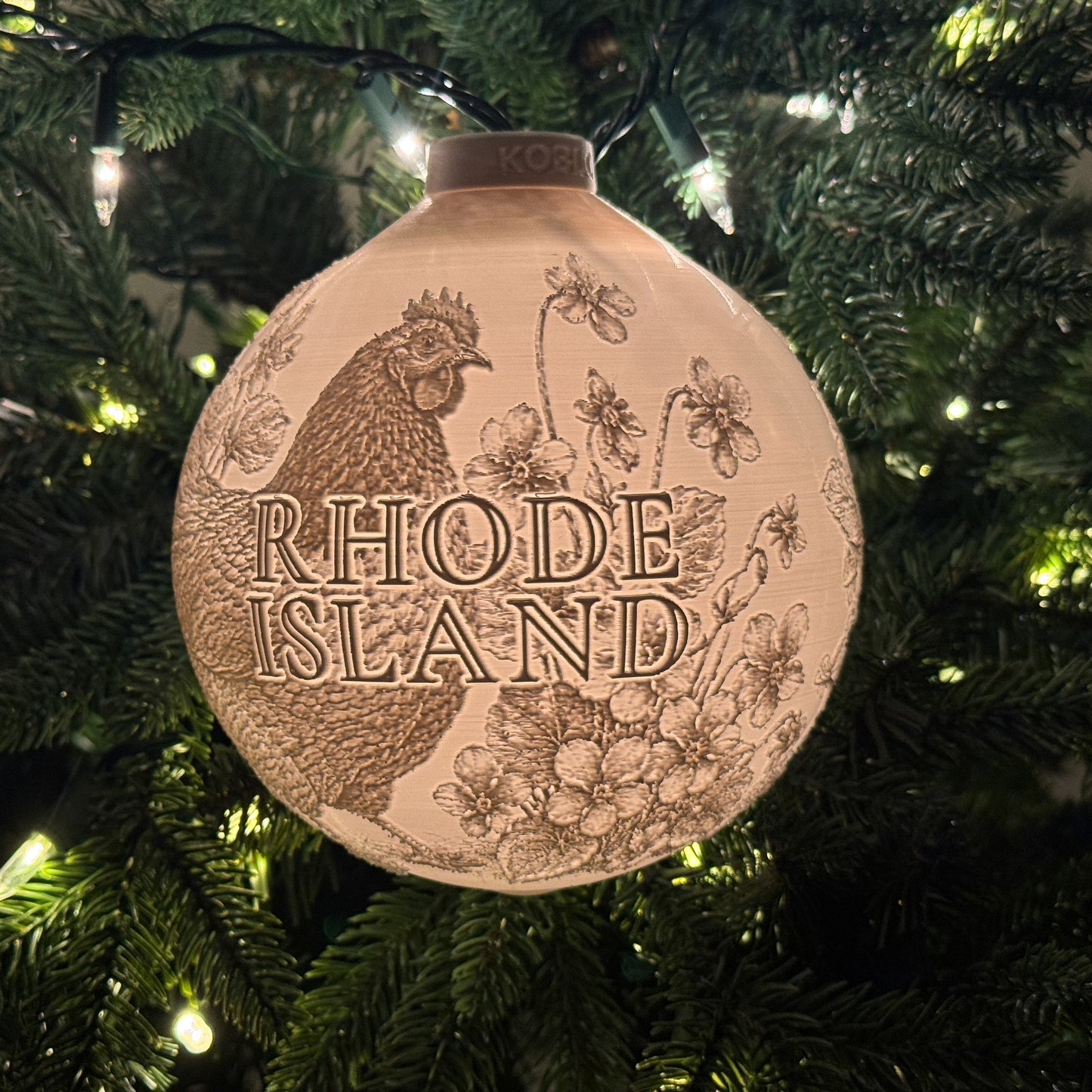 Rhode Island - Ornament On