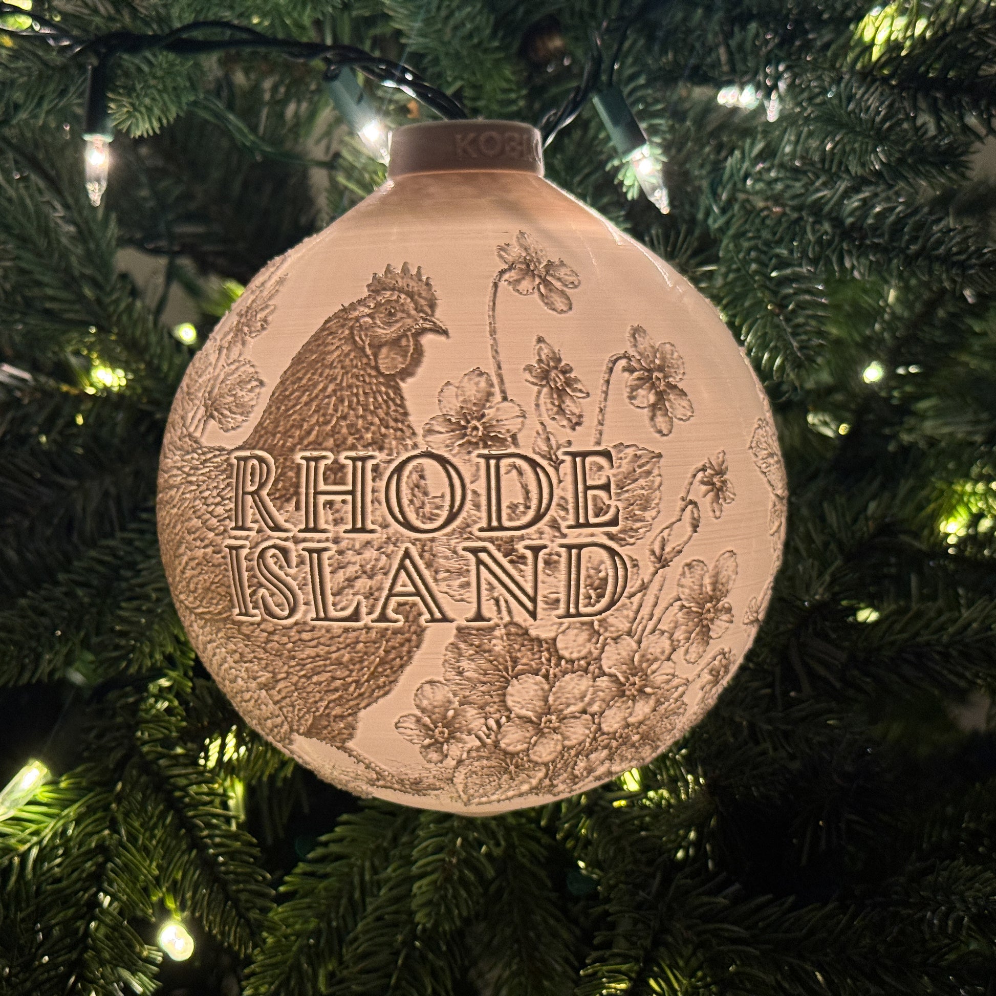 Rhode Island - Ornament On