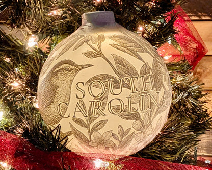 South Carolina State Bird & Flower Ornament