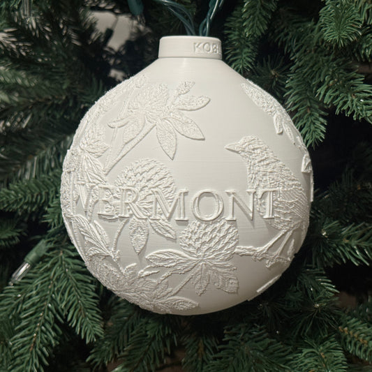 Vermont State Bird & Flower Ornament