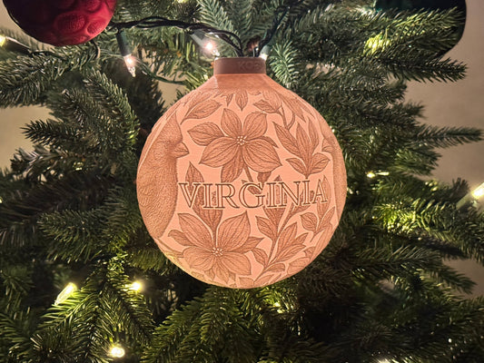 Virginia State Bird & Flower Ornament