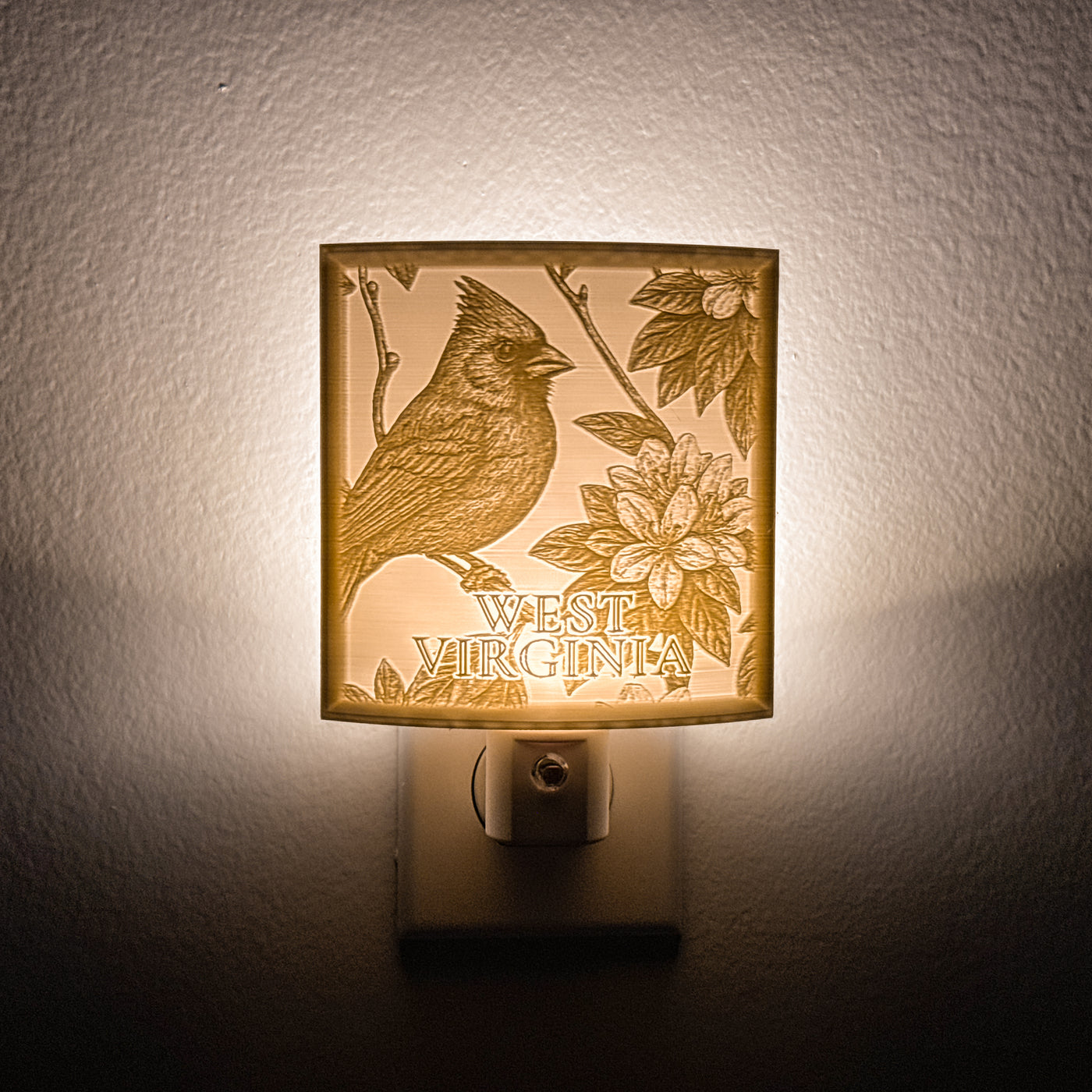 West Virginia State Bird & Flower Nightlight