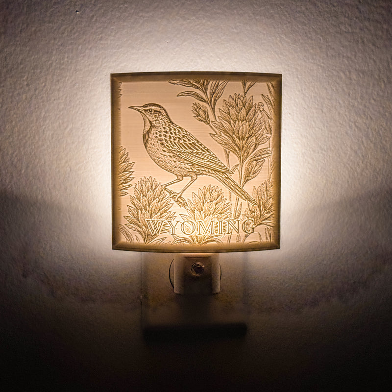 Wyoming State Bird & Flower Nightlight