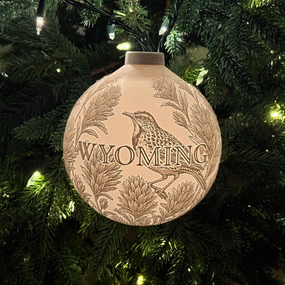 Wyoming State Bird & Flower Ornament