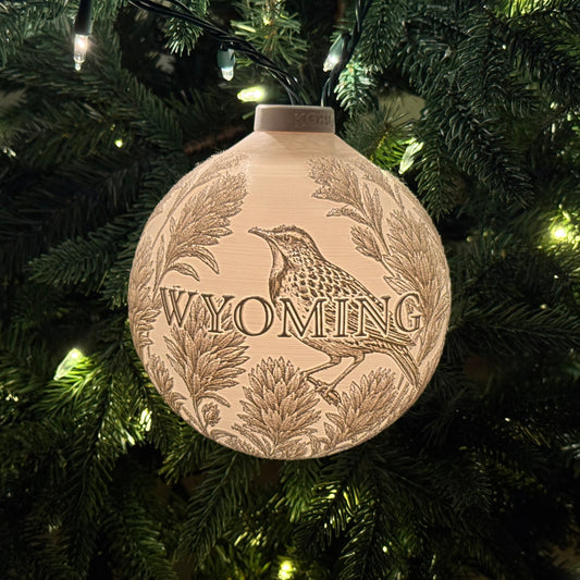 Wyoming State Bird & Flower Ornament
