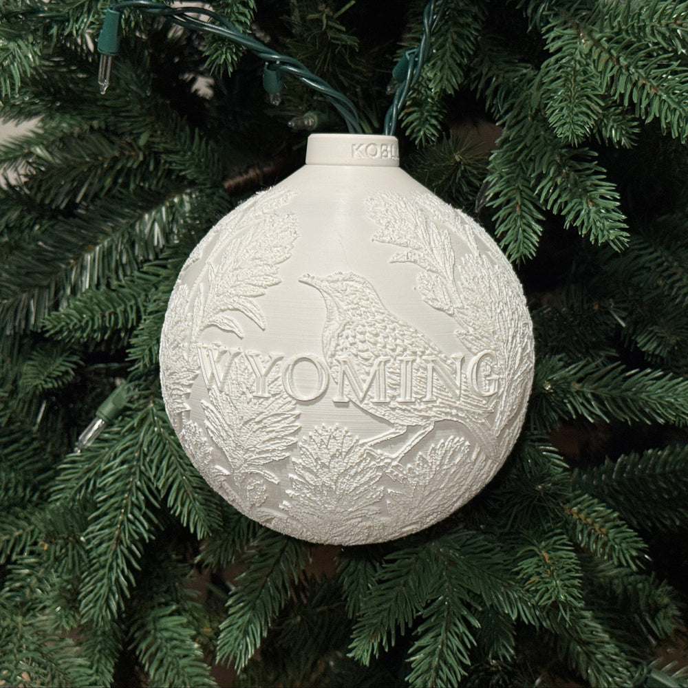 Wyoming State Bird & Flower Ornament