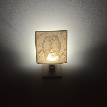 Lovebirds in Bloom Nightlight